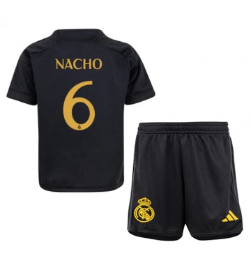 Real Madrid Nacho #6 Koszulka Trzecich Dziecięca 2023-24 Krótki Rękaw (+ Krótkie spodenki)